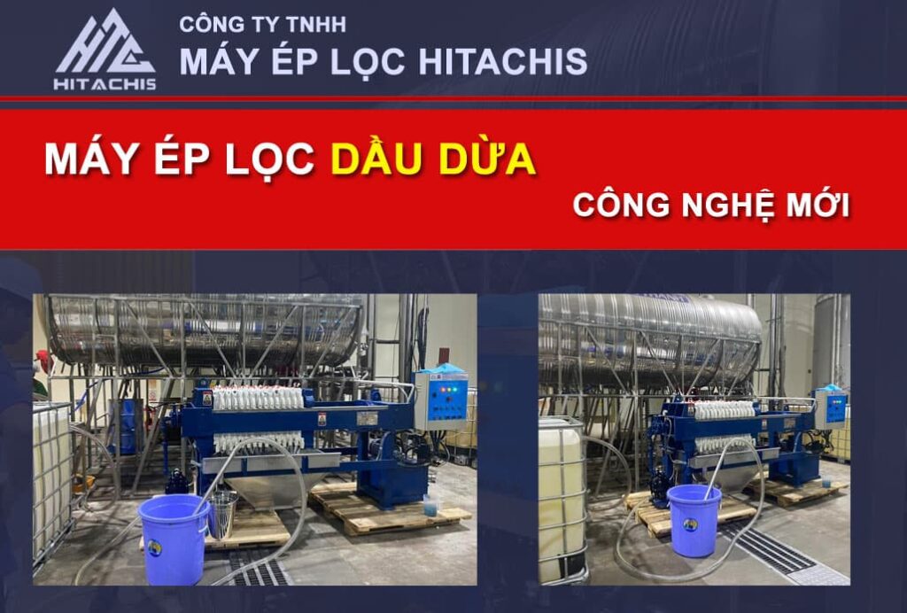 Máy ép lọc dầu dừa công nghiệp