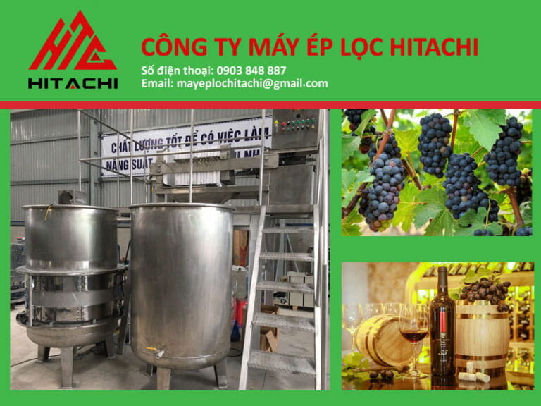 Máy ép lọc rượu vang