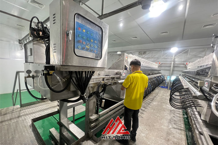 Vận hành máy lọc bột gạo