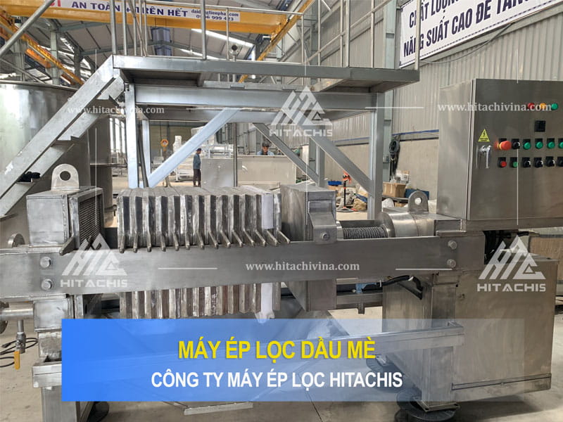 Máy ép lọc dầu mè hình 2