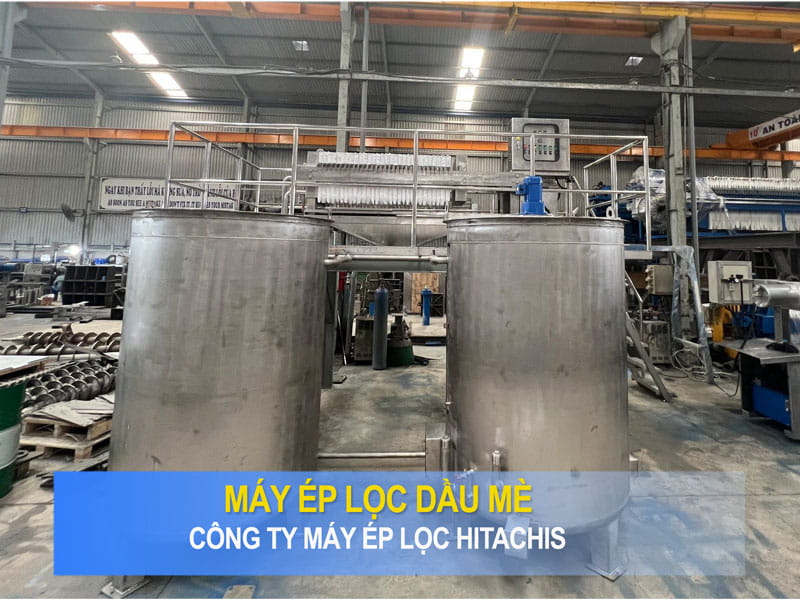 Máy ép lọc dầu mè hình 3
