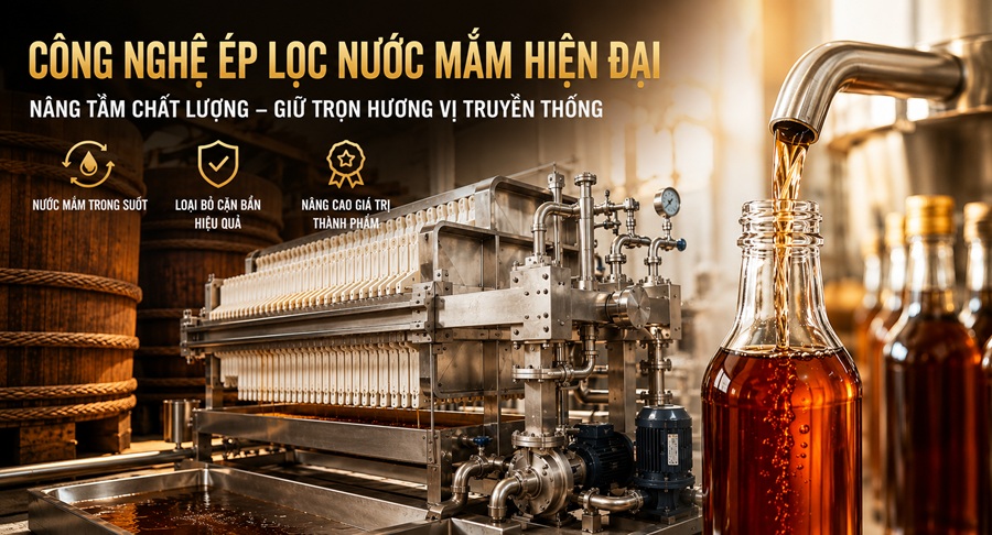 Giải pháp tối ưu hóa quy trình lọc loại bỏ tạp chất cho nước mắm